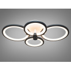 Люстра стельова LED Diasha 8022/4BK, 70W, чорна, діаметр 40 см, сучасний стиль, IP20 Люстра стельова LED Diasha 8022/4BK, 70W, чорна, діаметр 40 см, сучасний стиль, IP20