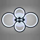 Люстра 8022/4BK LED 3color dim