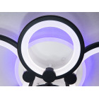 Люстра LED Diasha 8022/4BK, 70W, 3200K-6000K, акрил, чорний метал, сучасний стиль для дому Люстра LED Diasha 8022/4BK, 70W, 3200K-6000K, акрил, чорний метал, сучасний стиль для дому