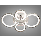 Стельова LED-люстра Diasha 8022/4HR 70W, 3 кільця, 3 кольори світла, Ø40×62 см, диммер, пульт Стельова LED-люстра Diasha 8022/4HR 70W, 3 кільця, 3 кольори світла, Ø40×62 см, диммер, пульт