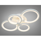Люстра стельова LED Diasha 8022/4WH, 70W, 3850 лм, білий акрил, сучасний стиль, Ø40 см, IP20, з пультом, димером