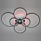 Люстра 8022/6BK LED 3color dim