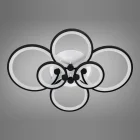 Люстра 8022/6BK LED 3color dim