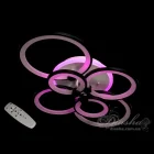 Люстра 8022/6BK LED 3color dim