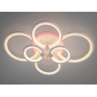 Люстра стельова LED Diasha 8022/6WH, 135W, 3200K-6500K, білий акрил, сучасний стиль для дому Люстра стельова LED Diasha 8022/6WH, 135W, 3200K-6500K, білий акрил, сучасний стиль для дому