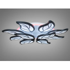 Люстра стельова LED Diasha 8028/8+4BK, 180W, 3200K-6000K, чорний метал, сучасний стиль для дому Люстра стельова LED Diasha 8028/8+4BK, 180W, 3200K-6000K, чорний метал, сучасний стиль для дому