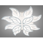 Люстра стельова LED Diasha 8028/8+4WH, 180W, 3200K-6000K, білий акрил, сучасний стиль з диммером та підсвіткою