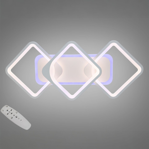 Світлодіодна люстра квадрати з пультом 8060/2+1WH LED 3