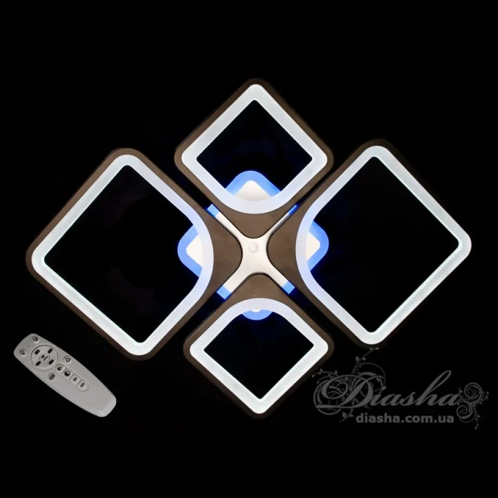 Люстра 8060/2+2BK LED 3color d