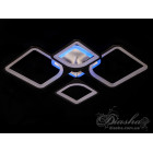 Люстра стельова LED Diasha 8060/2+2BK, 100W, 3200K-6000K, чорний метал, сучасний стиль, пульт дистанційного керування