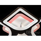 Люстра стельова LED Diasha 8060/2+2BK, 100W, 3200K-6000K, чорний метал, сучасний стиль, пульт дистанційного керування