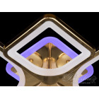 Люстра стельова LED Diasha 8060/2+2G, 100W, 3200K-6000K, золото, сучасний стиль, з пультом, акрилова