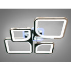 Стельовий світильник LED Diasha 8060/2+2HR, 100W, 3200K-6500K, хром, акрил, сучасний стиль з пультом, димером, підсвічуванням