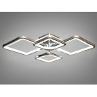 Стельовий світильник LED Diasha 8060/2+2HR, 100W, 3200K-6500K, хром, акрил, сучасний стиль з пультом, димером, підсвічуванням