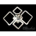 Стельовий світильник LED Diasha 8060/2+2HR, 100W, 3200K-6500K, хром, акрил, сучасний стиль з пультом, димером, підсвічуванням