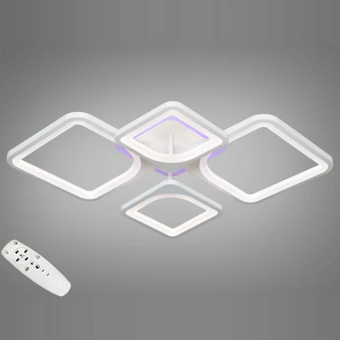 Світильник LED Diasha 8060/2+2WH, 72W, 3200K-6500K, білий метал (настінний)