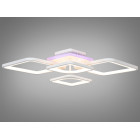Світильник LED Diasha 8060/2+2WH, 72W, 3200K-6500K, білий метал, сучасний стиль для дому Світильник LED Diasha 8060/2+2WH, 72W, 3200K-6500K, білий метал, сучасний стиль для дому
