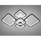 Люстра стельова LED Diasha 8060/2+3BK, 95W, 3200K-6500K, чорний метал, сучасний стиль, пульт, диммер, підсвітка Люстра стельова LED Diasha 8060/2+3BK, 95W, 3200K-6500K, чорний метал, сучасний стиль, пульт, диммер, підсвітка