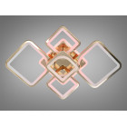 Люстра стельова LED Diasha 8060/2+3G, 95W, 3200K-6500K, золото, сучасний стиль, з пультом, диммером, підсвіткою