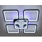Люстра стельова LED Diasha 8060/4+1BK, 150W, 3200K-6500K, чорний метал, сучасний стиль, з диммером, пульт ДУ Люстра стельова LED Diasha 8060/4+1BK, 150W, 3200K-6500K, чорний метал, сучасний стиль, з диммером, пульт ДУ