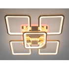Люстра стельова LED Diasha 8060/4+1G, 150W, 6500K, золото, сучасний стиль з пультом та диммером