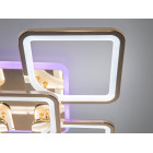 Люстра стельова LED Diasha 8060/4+1G, 150W, 6500K, золото, сучасний стиль з пультом та диммером