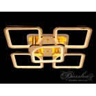 Люстра стельова LED Diasha 8060/4+1G, 150W, 6500K, золото, сучасний стиль з пультом та диммером