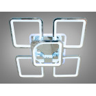 Люстра стельова LED Diasha 8060/4+1HR, 150W, 4100K, сріблястий метал, сучасний стиль для вітальні Люстра стельова LED Diasha 8060/4+1HR, 150W, 4100K, сріблястий метал, сучасний стиль для вітальні