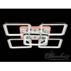 Люстра стельова LED Diasha 8060/4+1HR, 150W, 4100K, сріблястий метал, сучасний стиль для вітальні Люстра стельова LED Diasha 8060/4+1HR, 150W, 4100K, сріблястий метал, сучасний стиль для вітальні