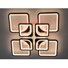 Стельова LED-люстра Diasha 8060/4+4BK 165W, Ø60×14 см, 3 кольори світла, диммер, пульт Стельова LED-люстра Diasha 8060/4+4BK 165W, Ø60×14 см, 3 кольори світла, диммер, пульт