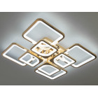 Стельова LED-люстра Diasha 8060/4+4G 135W, Ø60×14 см, 3 кольори світла, диммер, пульт Стельова LED-люстра Diasha 8060/4+4G 135W, Ø60×14 см, 3 кольори світла, диммер, пульт