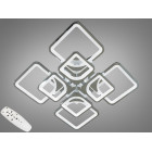 Стельова LED-люстра Diasha 8060/4+4HR 110W, Ø60×14 см, 3 кольори світла, диммер, пульт Стельова LED-люстра Diasha 8060/4+4HR 110W, Ø60×14 см, 3 кольори світла, диммер, пульт