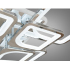 Люстра стельова LED Diasha 8060/4+4HR, 190W, 3200K-6500K, хром, сучасний стиль для кухні, вітальні, спальні, дитячої, коридору Люстра стельова LED Diasha 8060/4+4HR, 190W, 3200K-6500K, хром, сучасний стиль для кухні, вітальні, спальні, дитячої, коридору