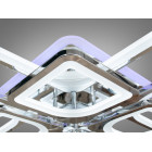 Люстра стельова LED Diasha 8060/4+4HR, 190W, 3200K-6500K, хром, сучасний стиль для кухні, вітальні, спальні, дитячої, коридору Люстра стельова LED Diasha 8060/4+4HR, 190W, 3200K-6500K, хром, сучасний стиль для кухні, вітальні, спальні, дитячої, коридору