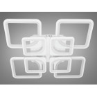 Люстра стельова LED Diasha 8060/4+4WH 7425, 135W, 600мм, сучасний стиль, димер, 7425 лм