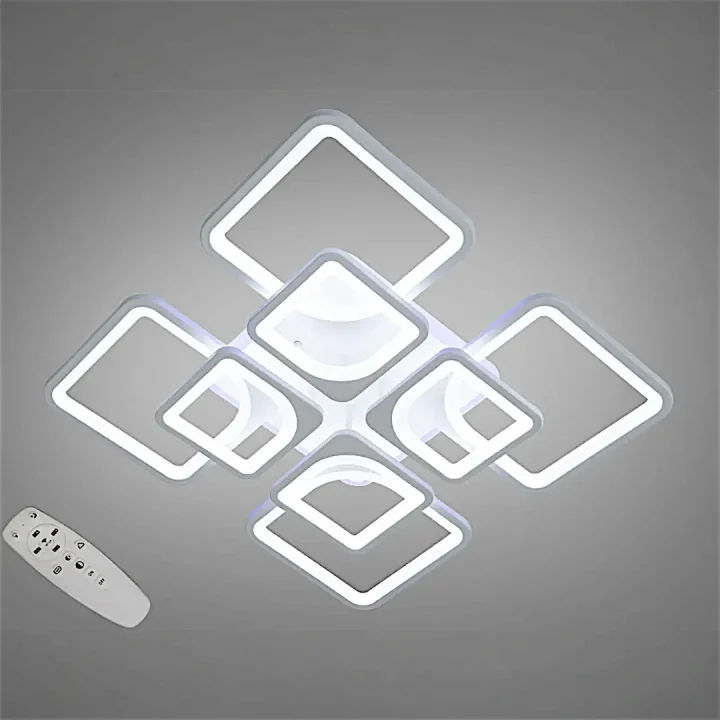 Люстра 8060/4+4WH LED 3color d