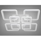 Стельова LED-люстра Diasha 8060/4+4WH 165W, Ø60×14 см, 3 кольори світла, диммер, пульт Стельова LED-люстра Diasha 8060/4+4WH 165W, Ø60×14 см, 3 кольори світла, диммер, пульт