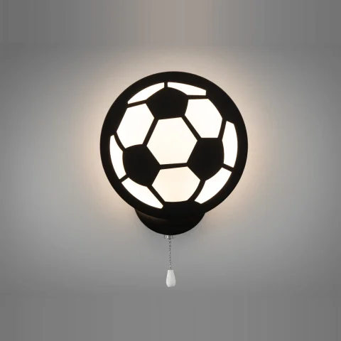 Світильник настінний LED Diasha 8065/1BK «Футбольний м’яч» 16 Вт, 935 лм, метал + акрил