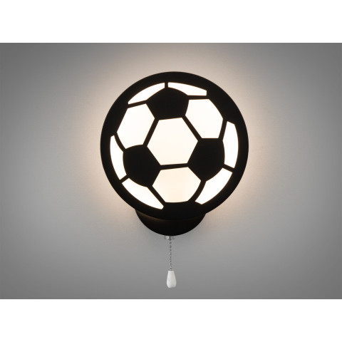 Світильник настінний LED Diasha 8065/1BK Футбольний м'яч, 16W, 935 лм, метал, акрил, сучасний стиль для дітей