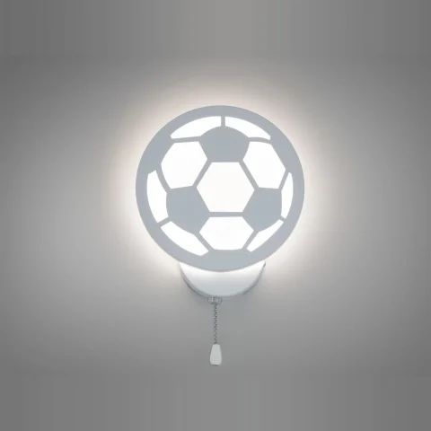 Світильник настінний LED Diasha 8065/1WH «Футбольний м’яч», 17W, білий, акрил, метал