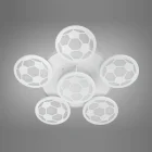 Люстра 8065/5+1WH LED 3color d