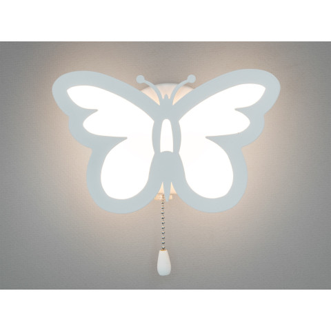 Світильник настінний LED Diasha 8067/1WH Метелик 20W, білий, 1100 лм, акрил, сучасний стиль