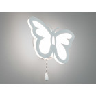Світильник настінний LED Diasha 8067/1WH Метелик 20W, білий, 1100 лм, акрил, сучасний стиль