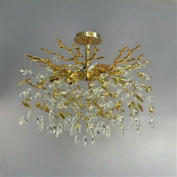 Кришталева люстра для залу Linisoln 8072-600 C FG, 8×E14, ширина 58 см, освітлення 16-20 м2 Кришталева люстра для залу Linisoln 8072-600 C FG, 8×E14, ширина 58 см, освітлення 16-20 м2