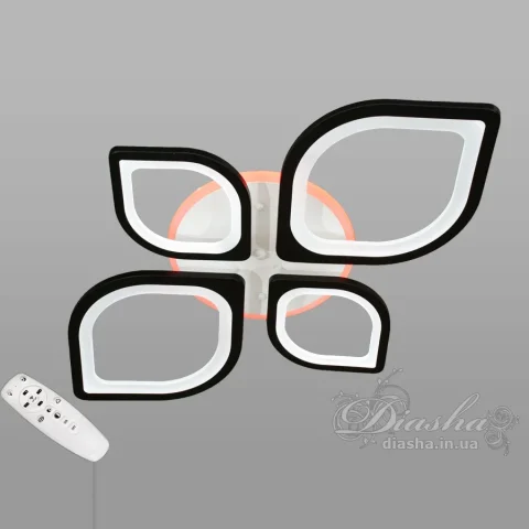 Світлодіодна люстра Diasha 8073/2+2BK LED 3color dimmer (4 лампи) Світлодіодна люстра Diasha 8073/2+2BK LED 3color dimmer (4 лампи)