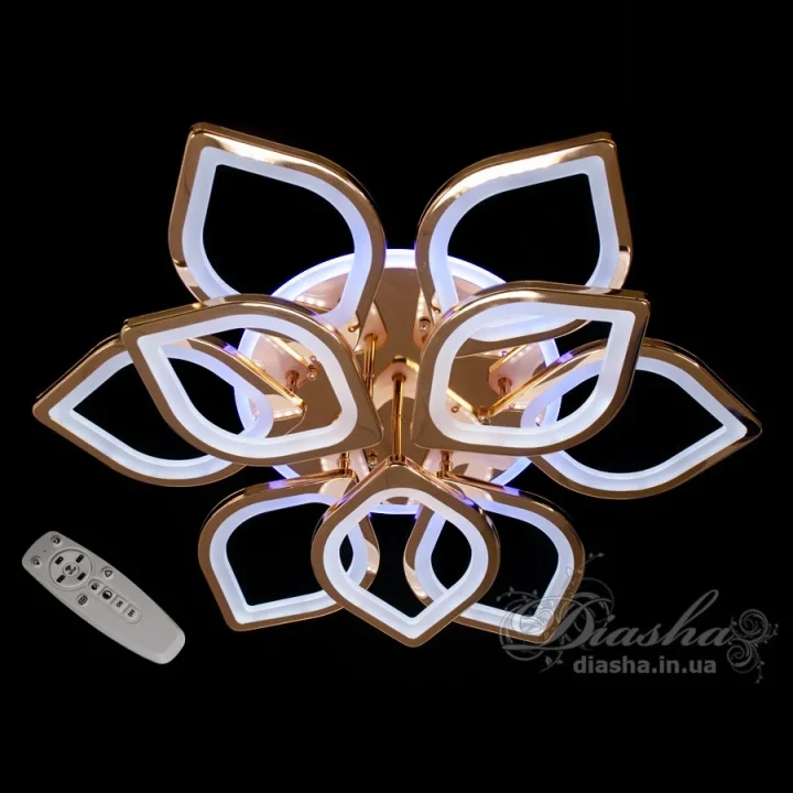 Люстра 8073/6+3G LED 3color di