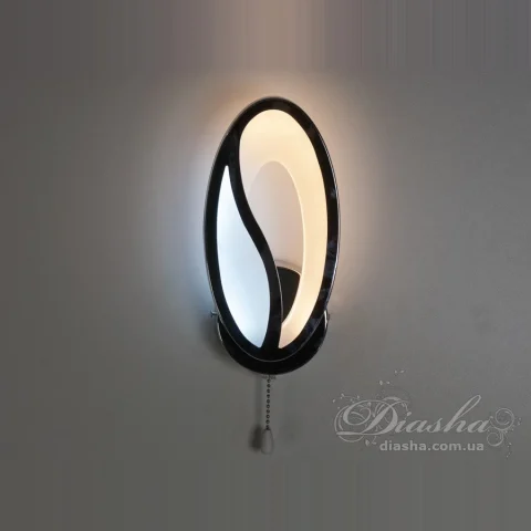 Світильник настінний LED Diasha 8090/1HR, 14W, хром, акриловий плафон