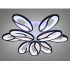 Люстра стельова LED Diasha 8090/6+3BK, 150W, 4100K, 3200K, 6500K, чорний метал, сучасний стиль, для коридору, вітальні, спальні