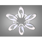 Люстра стельова LED Diasha 8090/6HR, 105W, 4100K/3200K/6500K, метал, акрил, сучасний стиль, з пультом, диммером