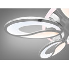 Люстра стельова LED Diasha 8090/6HR, 105W, 4100K/3200K/6500K, метал, акрил, сучасний стиль, з пультом, диммером